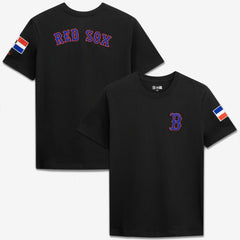 Boston Red Sox New Era Dominican Republic Country Flag T-Shirt - MLB