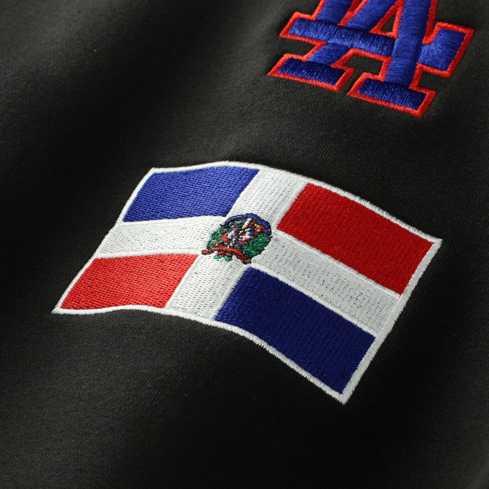Los Angeles Dodgers New Era Dominican Republic Country Flag Hoodie - MLB