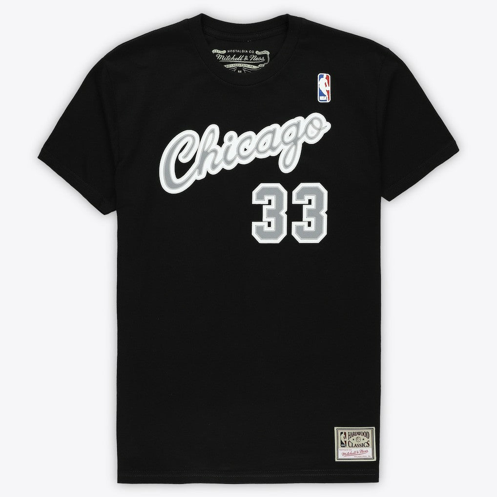 Scottie Pippen Chicago Bulls Unisex Hardwood Classics Reload 3.0 T-Shirt Black - NBA