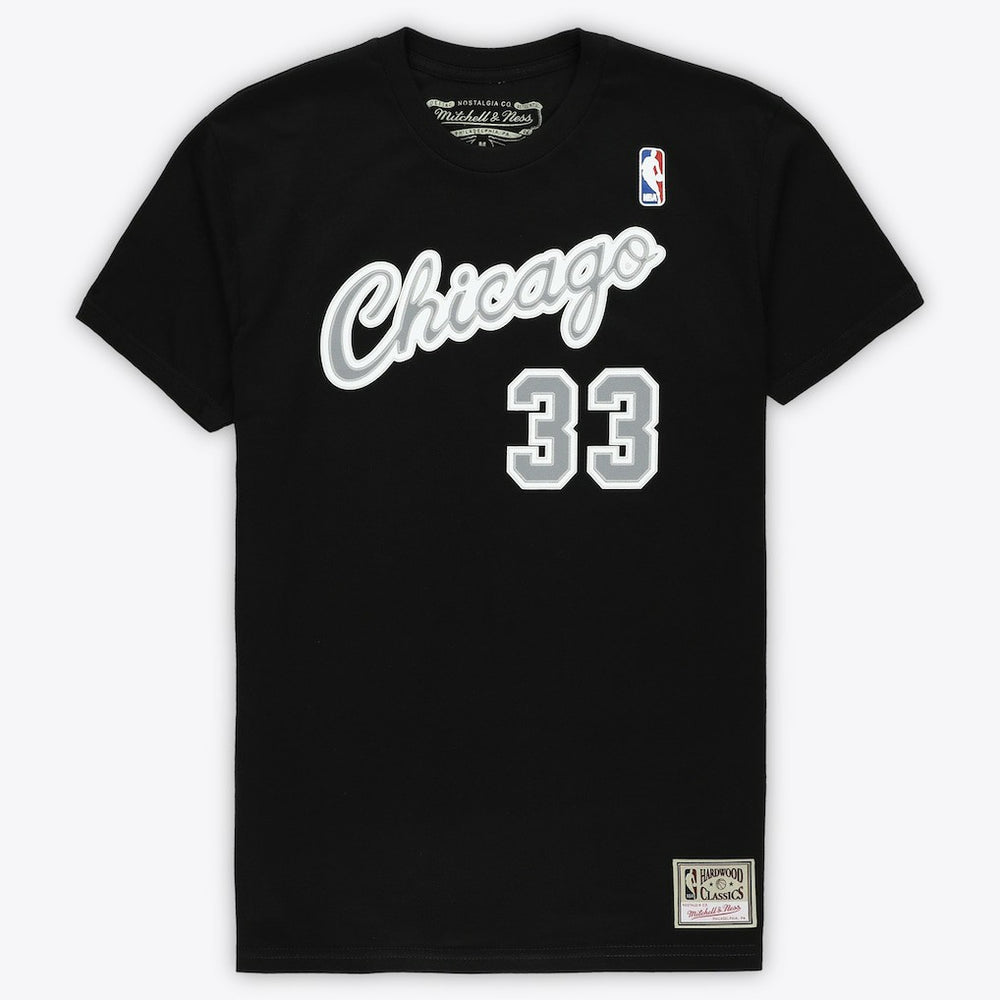 Scottie Pippen Chicago Bulls Unisex Hardwood Classics Reload 3.0 T-Shirt Black - NBA