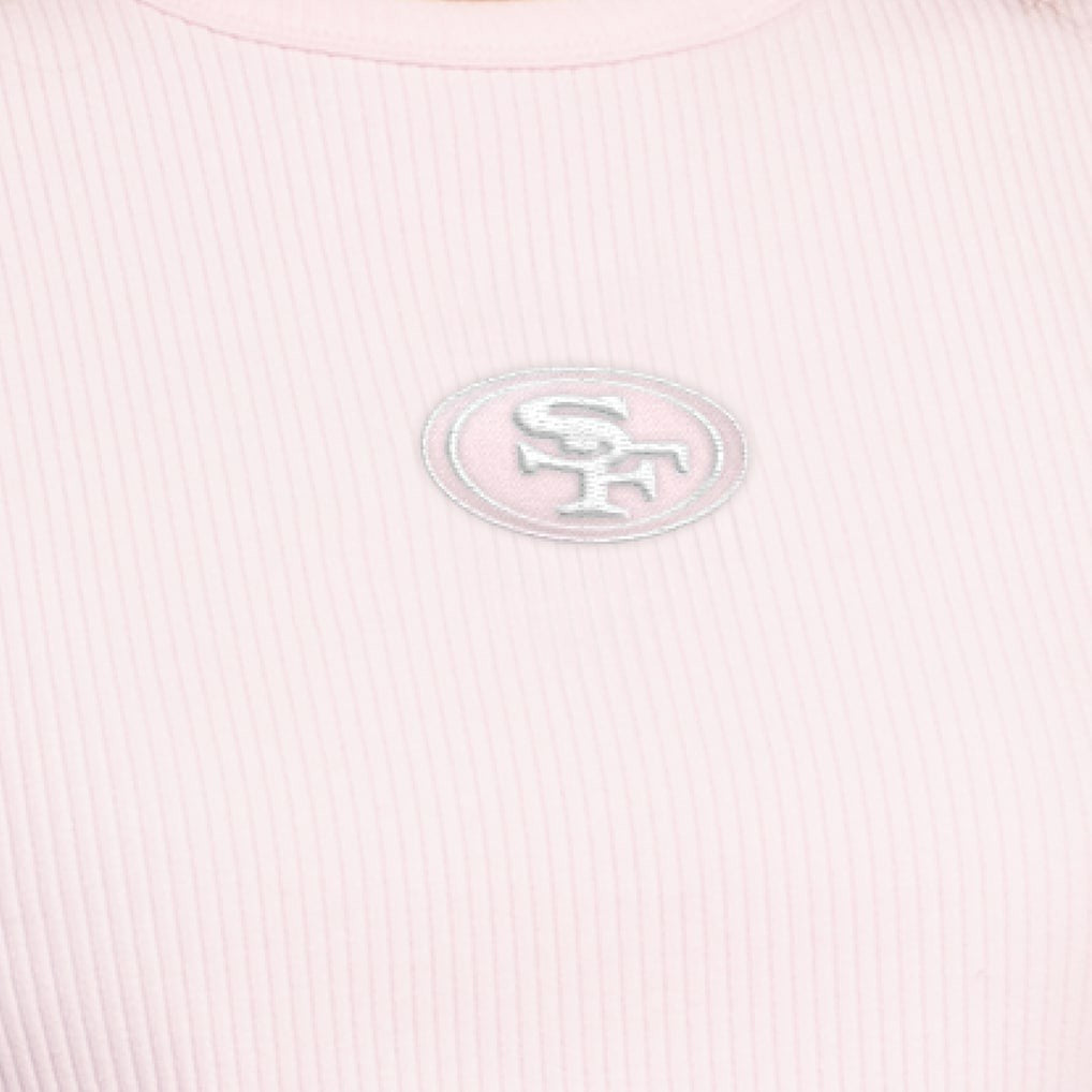 San Francisco 49ers Starter Women's Travel Pastels Cropped Tank Pastel Pink | NFL