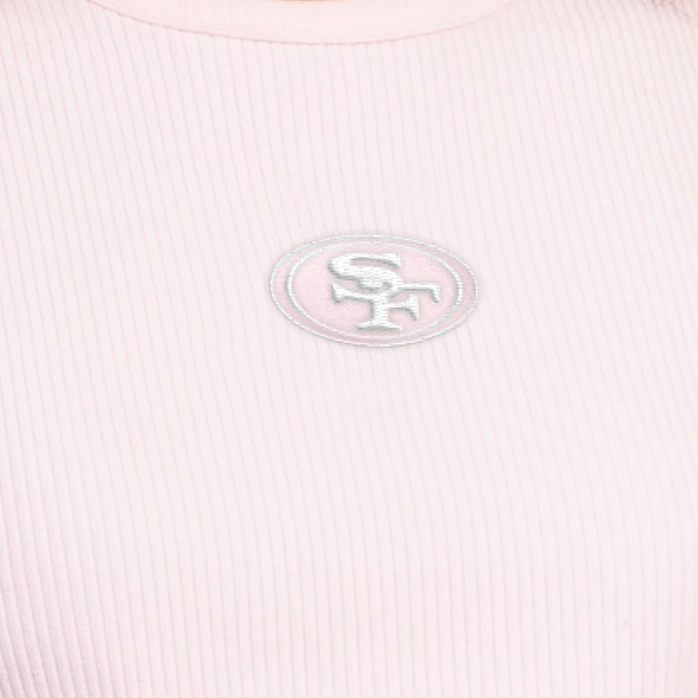 San Francisco 49ers Starter Women's Travel Pastels Cropped Tank Pastel Pink | NFL