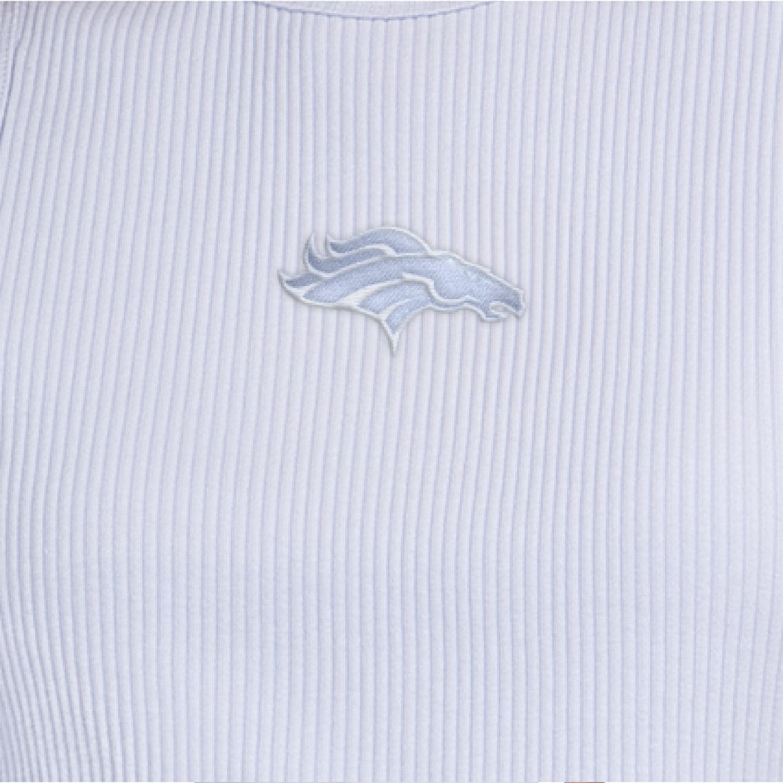 Denver Broncos Starter Women's Travel Pastels Cropped Tank Pastel Blue | NFL