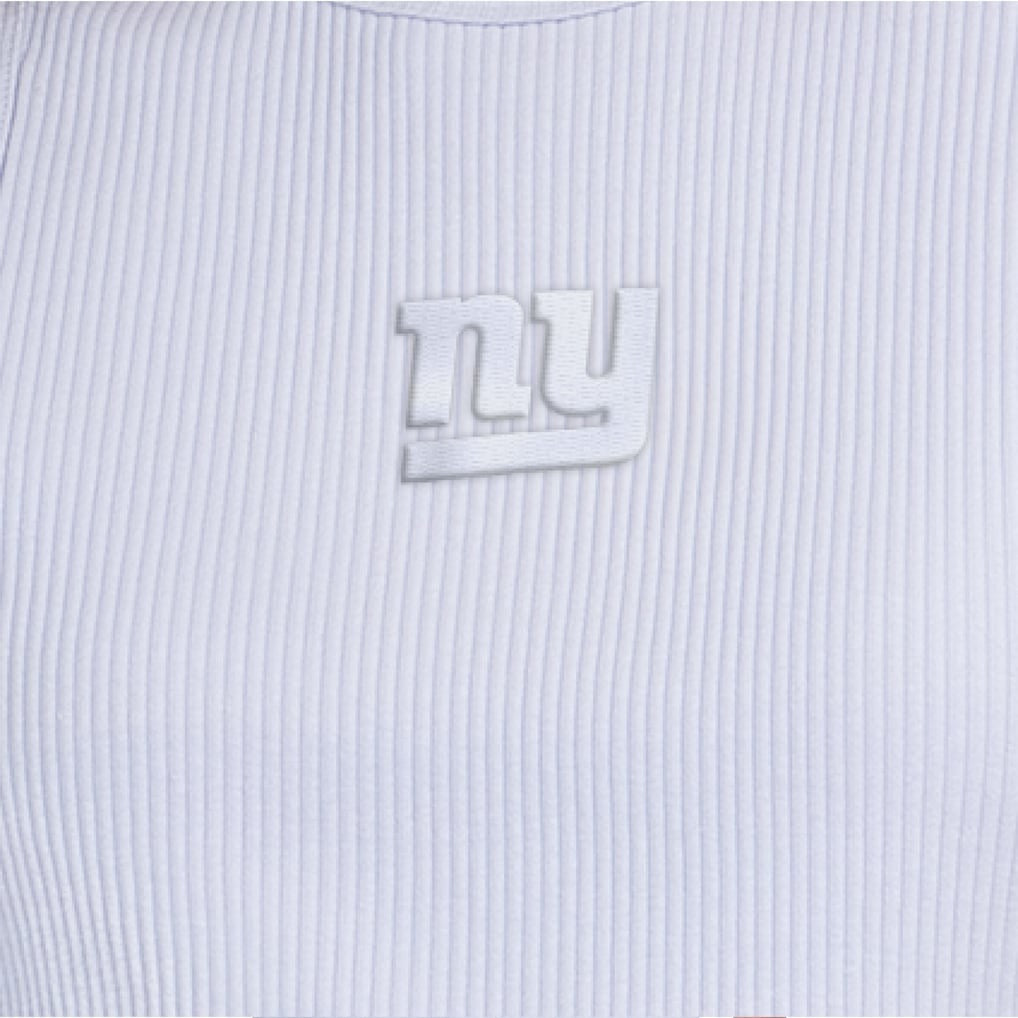 New York Giants Starter Women's Travel Pastels Cropped Tank Pastel Blue | NFL