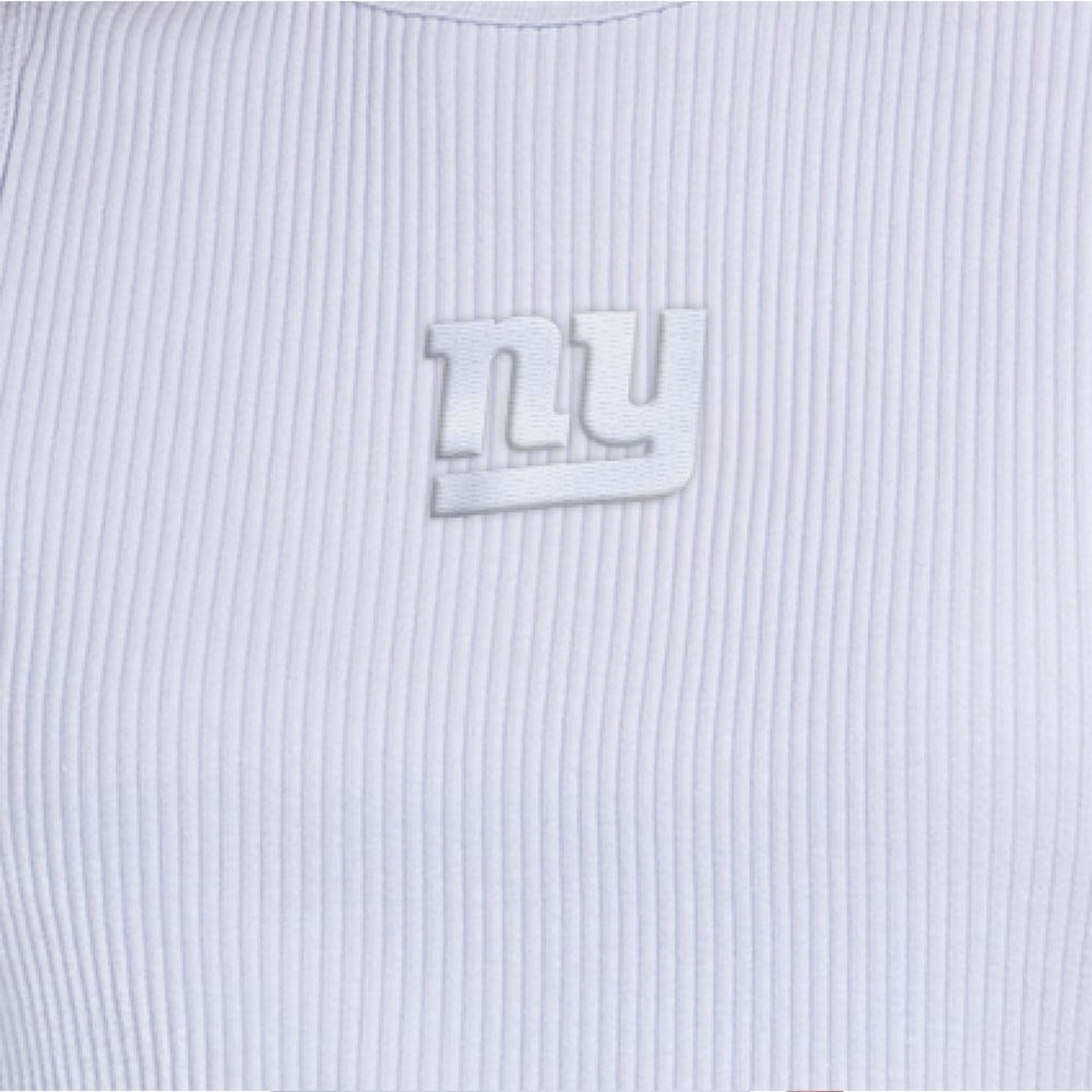 New York Giants Starter Women's Travel Pastels Cropped Tank Pastel Blue | NFL