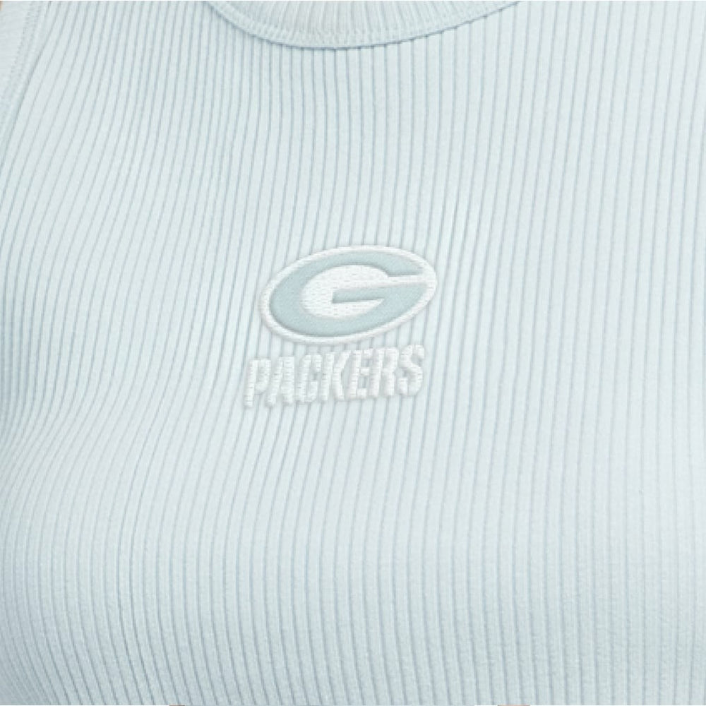 Green Bay Packers Starter Women's Travel Pastels Cropped Tank Pastel Green | NFL