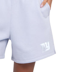 New York Giants Starter Women's Travel Pastels Fleece Short Pastel Blue | NFL
