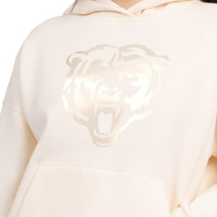 Chicago Bears Starter Women's Pastels Relaxed Travel Hoodie Cream | NFL