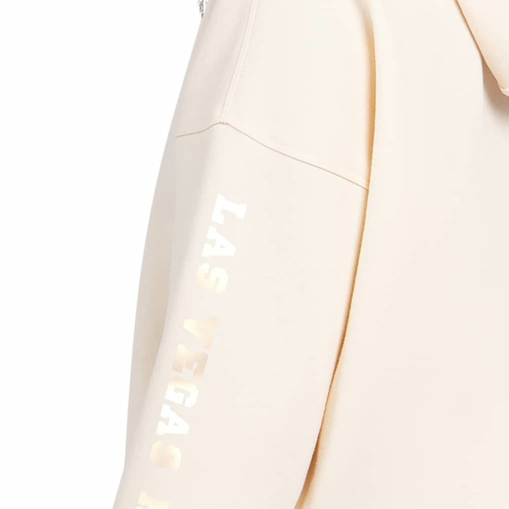 Las Vegas Raiders Starter Women's Pastels Relaxed Travel Hoodie Cream | NFL