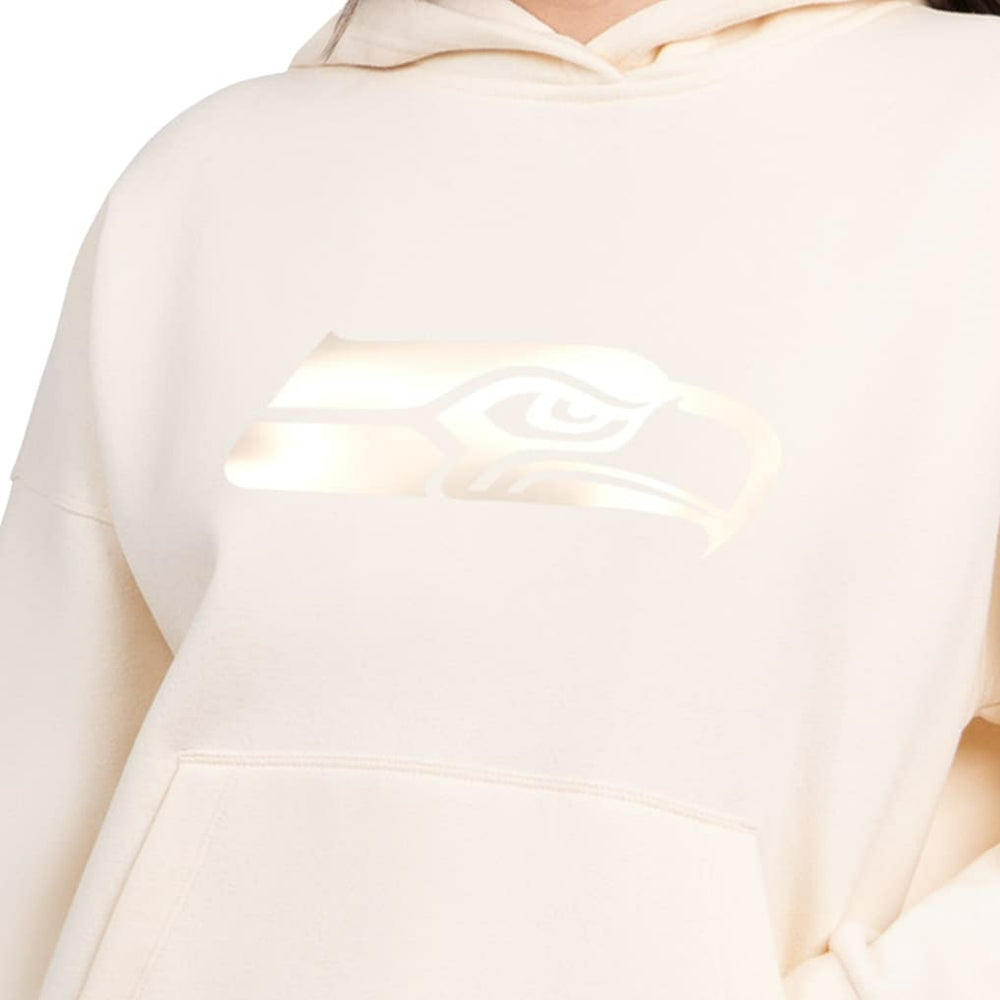 Seattle Seahawks Starter Women's Pastels Relaxed Travel Hoodie Cream | NFL