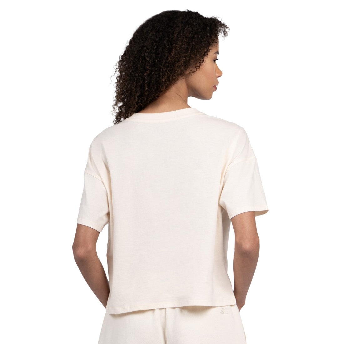 Detroit Lions Starter Women's Pastel Travel Boxy Cropped T-Shirt Cream | NFL
