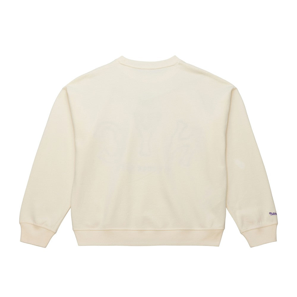 New York Mets Mitchell & Ness Women's Premium Oversized Crewneck Sweatshirt - MLB