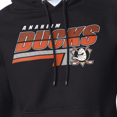Anaheim Ducks Starter Logo Push Fleece Hoodie - Black - NHL