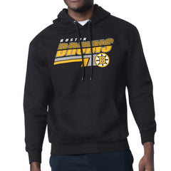 Boston Bruins Starter Logo Push Fleece Hoodie - Black - NHL