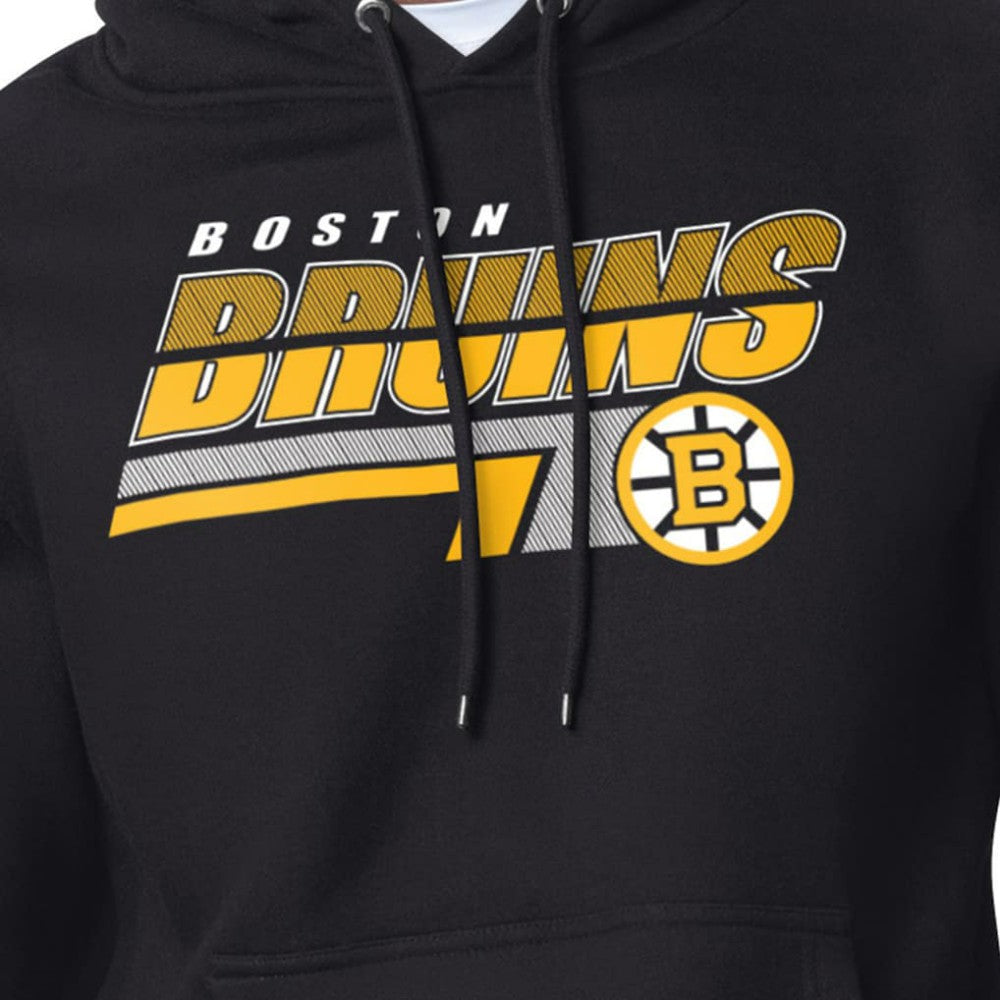 Boston Bruins Starter Logo Push Fleece Hoodie - Black - NHL