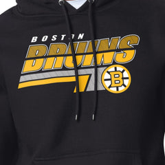 Boston Bruins Starter Logo Push Fleece Hoodie - Black - NHL