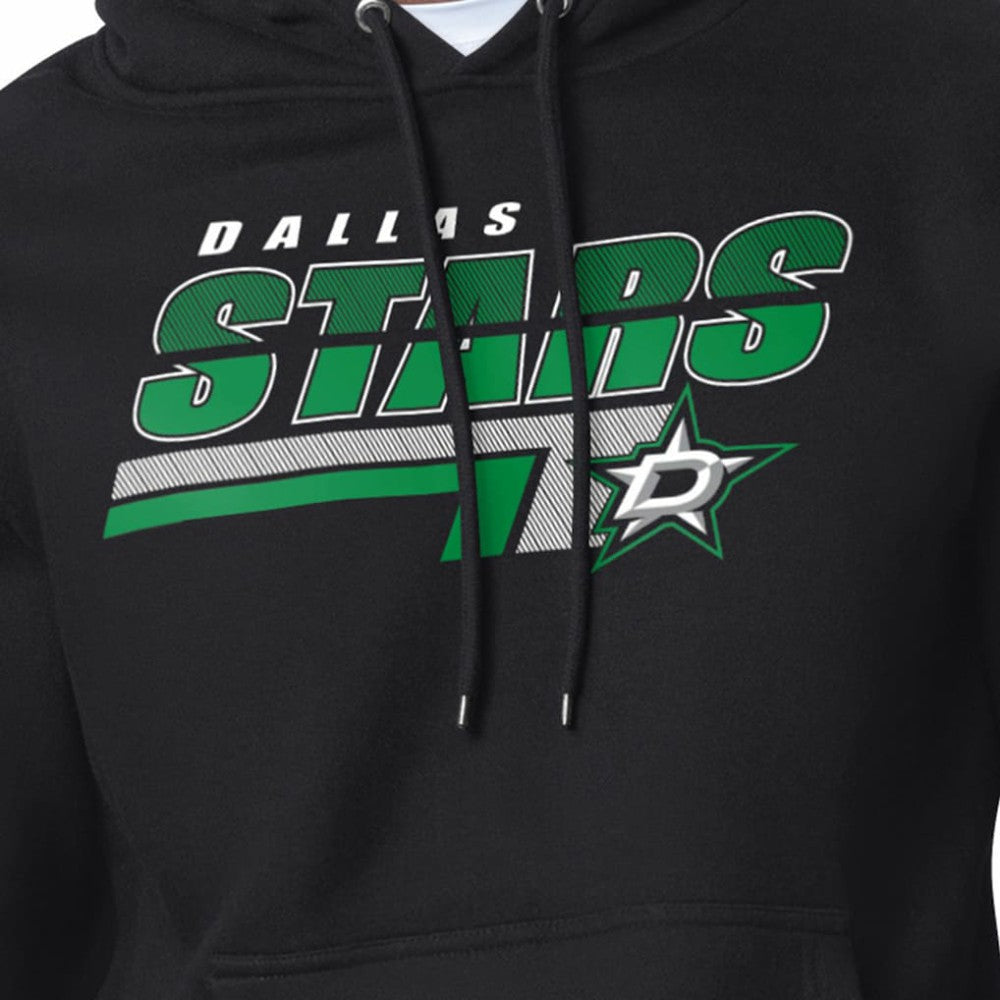 Dallas Stars Starter Logo Push Fleece Hoodie - Black - NHL