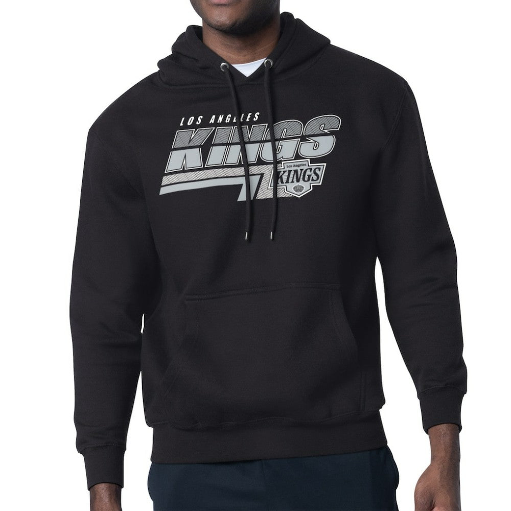 Los Angeles Kings Starter Logo Push Fleece Hoodie - Black - NHL