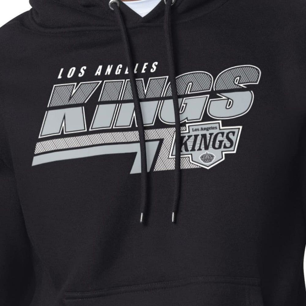 Los Angeles Kings Starter Logo Push Fleece Hoodie - Black - NHL