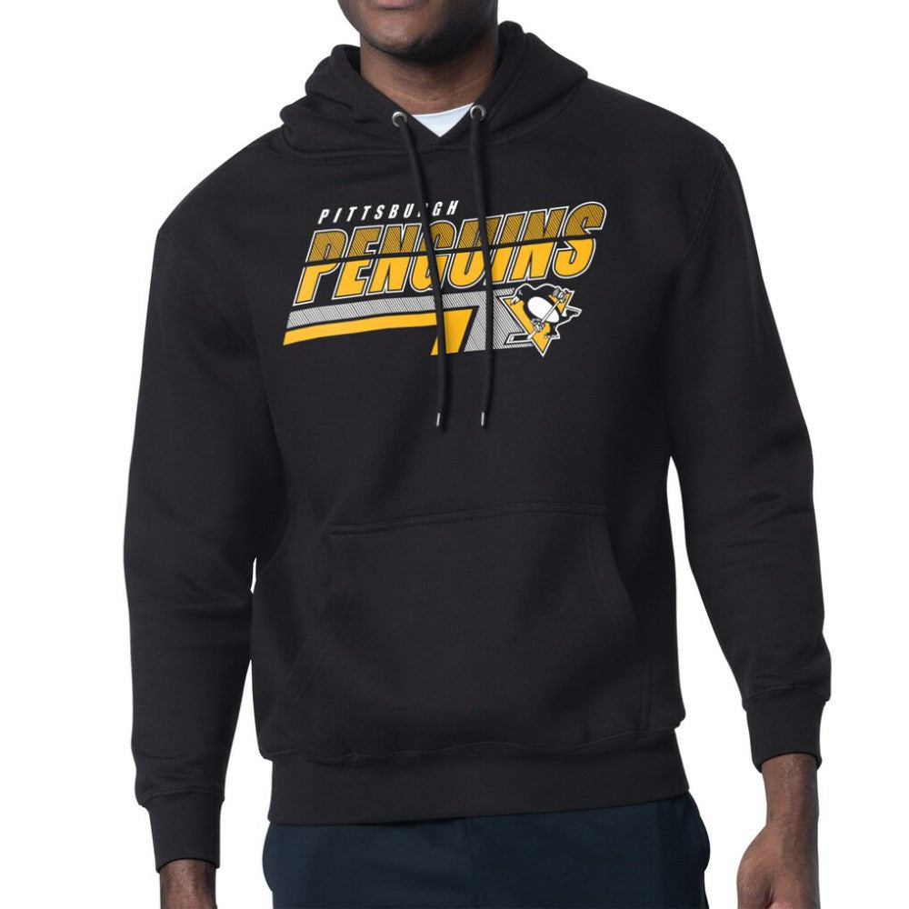 Pittsburgh Penguins Starter Logo Push Fleece Hoodie - Black - NHL