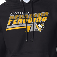 Pittsburgh Penguins Starter Logo Push Fleece Hoodie - Black - NHL