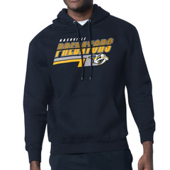 Nashville Predators Starter Logo Push Fleece Hoodie - Navy - NHL