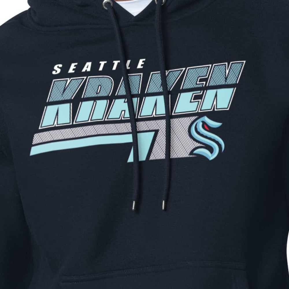 Seattle Kraken Starter Logo Push Fleece Hoodie - Deep Sea Blue - NHL