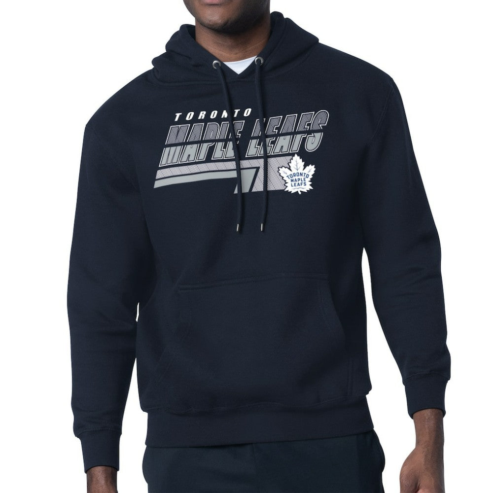 Toronto Maple Leafs Starter Logo Push Fleece Hoodie - Blue - NHL