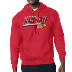 Chicago Blackhawks Starter Logo Push Fleece Hoodie - Red - NHL