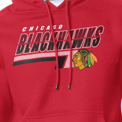 Chicago Blackhawks Starter Logo Push Fleece Hoodie - Red - NHL