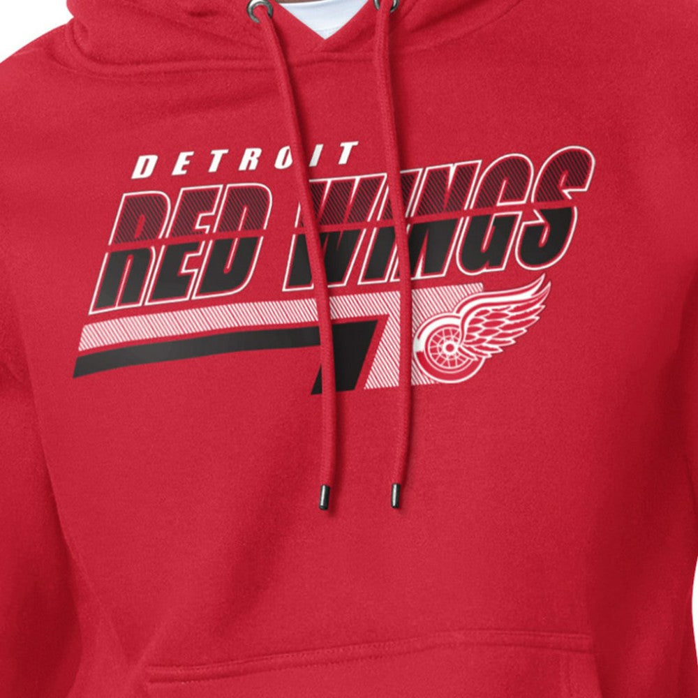 Detroit Red Wings Starter Logo Push Fleece Hoodie - Red - NHL