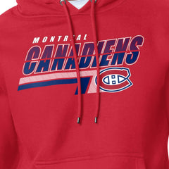 Montreal Canadiens Starter Logo Push Fleece Hoodie - Red - NHL