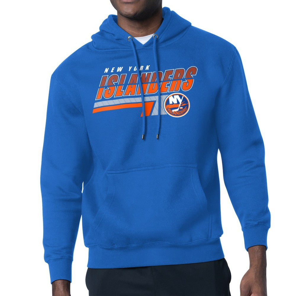 New York Islanders Starter Logo Push Fleece Hoodie - Royal - NHL