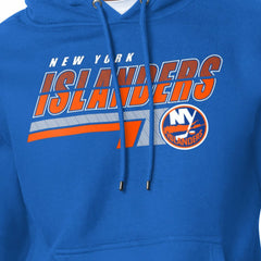 New York Islanders Starter Logo Push Fleece Hoodie - Royal - NHL