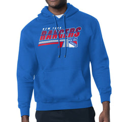 New York Rangers Starter Logo Push Fleece Hoodie - Royal - NHL