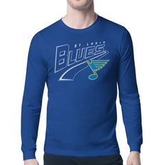 St. Louis Blues Starter Modern Tailsweep Long Sleeve T-Shirt - Blue - NHL