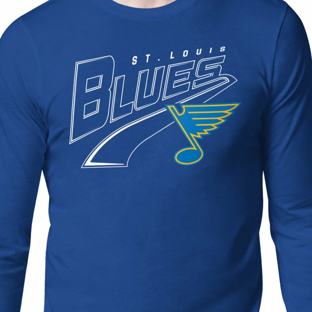 St. Louis Blues Starter Modern Tailsweep Long Sleeve T-Shirt - Blue - NHL