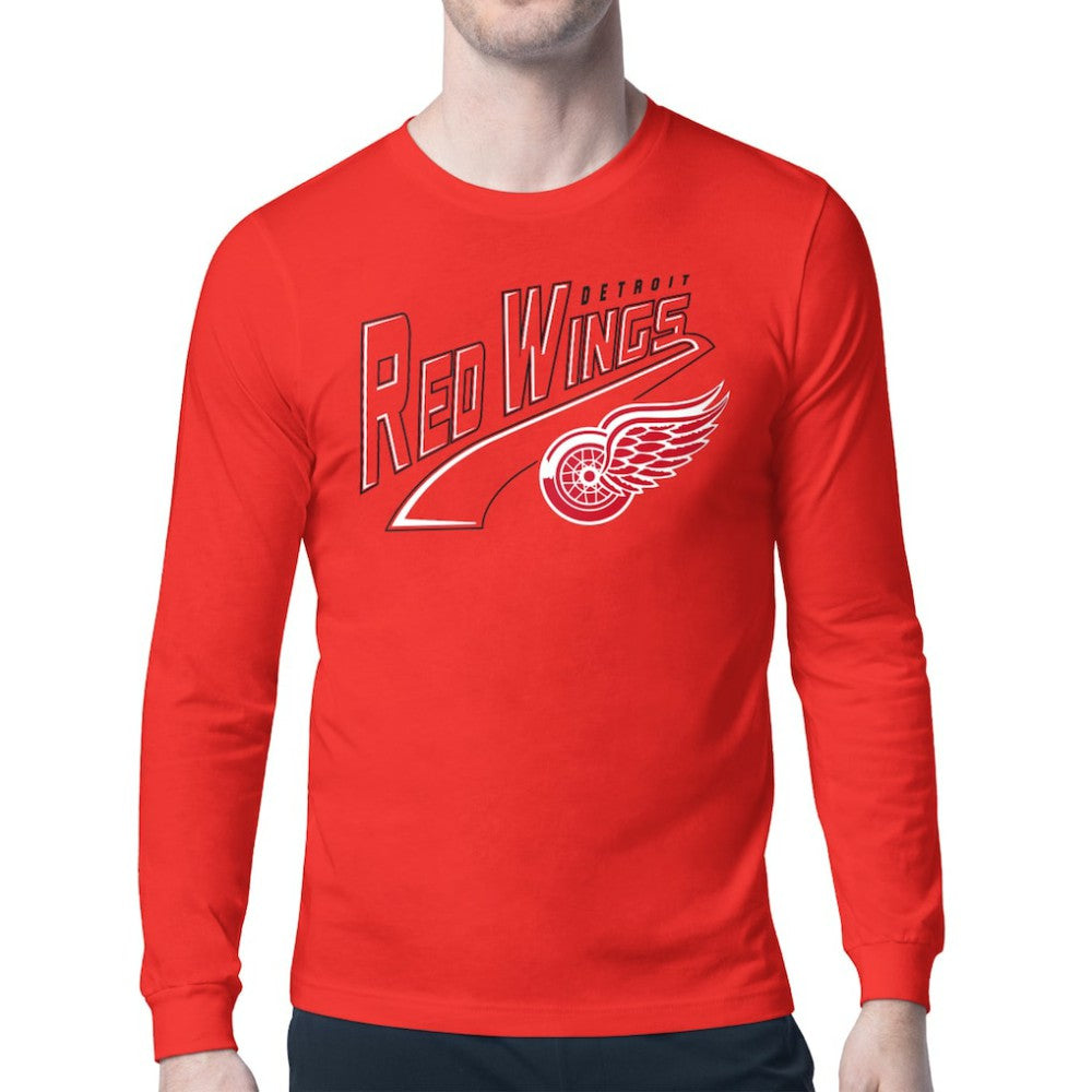 Detroit Red Wings Starter Modern Tailsweep Long Sleeve T-Shirt - Red - NHL