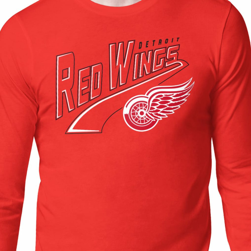 Detroit Red Wings Starter Modern Tailsweep Long Sleeve T-Shirt - Red - NHL