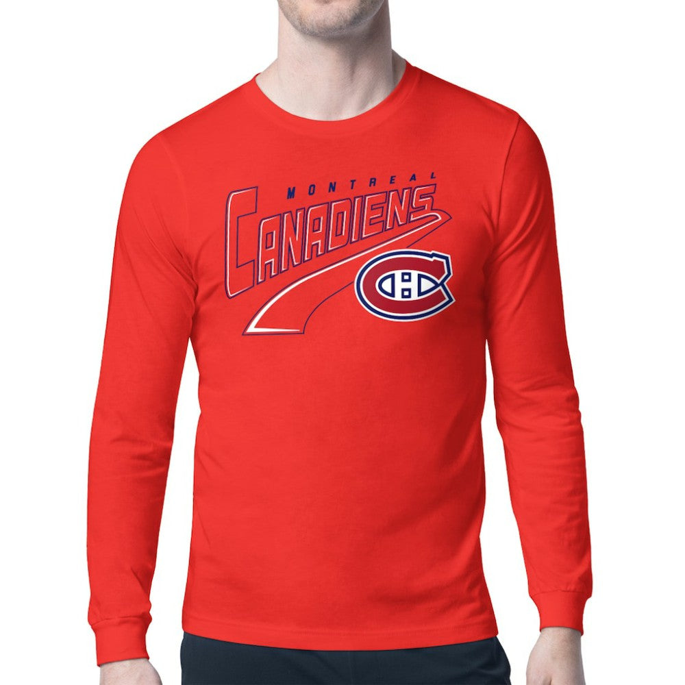 Montreal Canadiens Starter Modern Tailsweep Long Sleeve T-Shirt - Red - NHL
