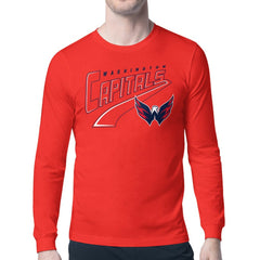 Washington Capitals Starter Modern Tailsweep Long Sleeve T-Shirt - Red - NHL