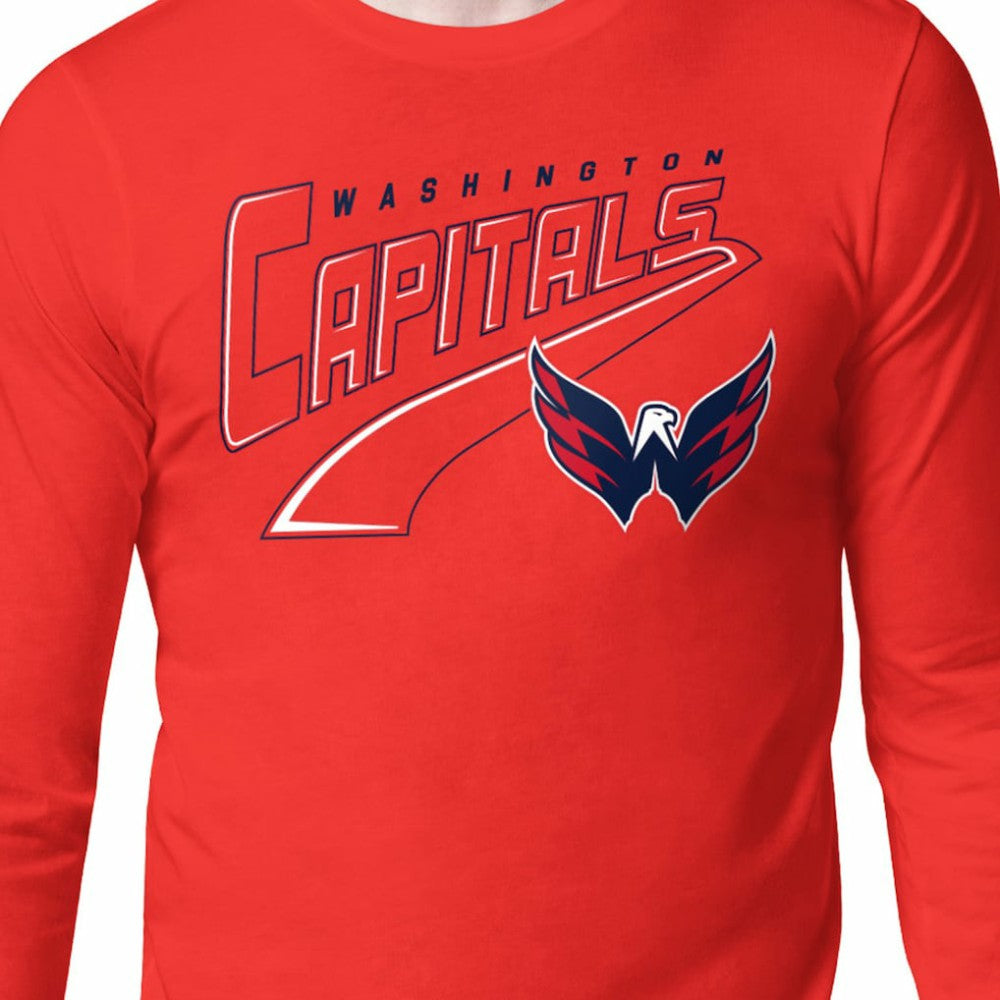 Washington Capitals Starter Modern Tailsweep Long Sleeve T-Shirt - Red - NHL