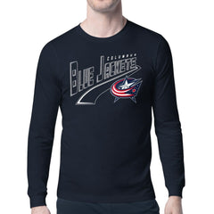Columbus Blue Jackets Starter Modern Tailsweep Long Sleeve T-Shirt - Navy - NHL