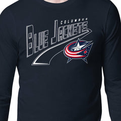 Columbus Blue Jackets Starter Modern Tailsweep Long Sleeve T-Shirt - Navy - NHL