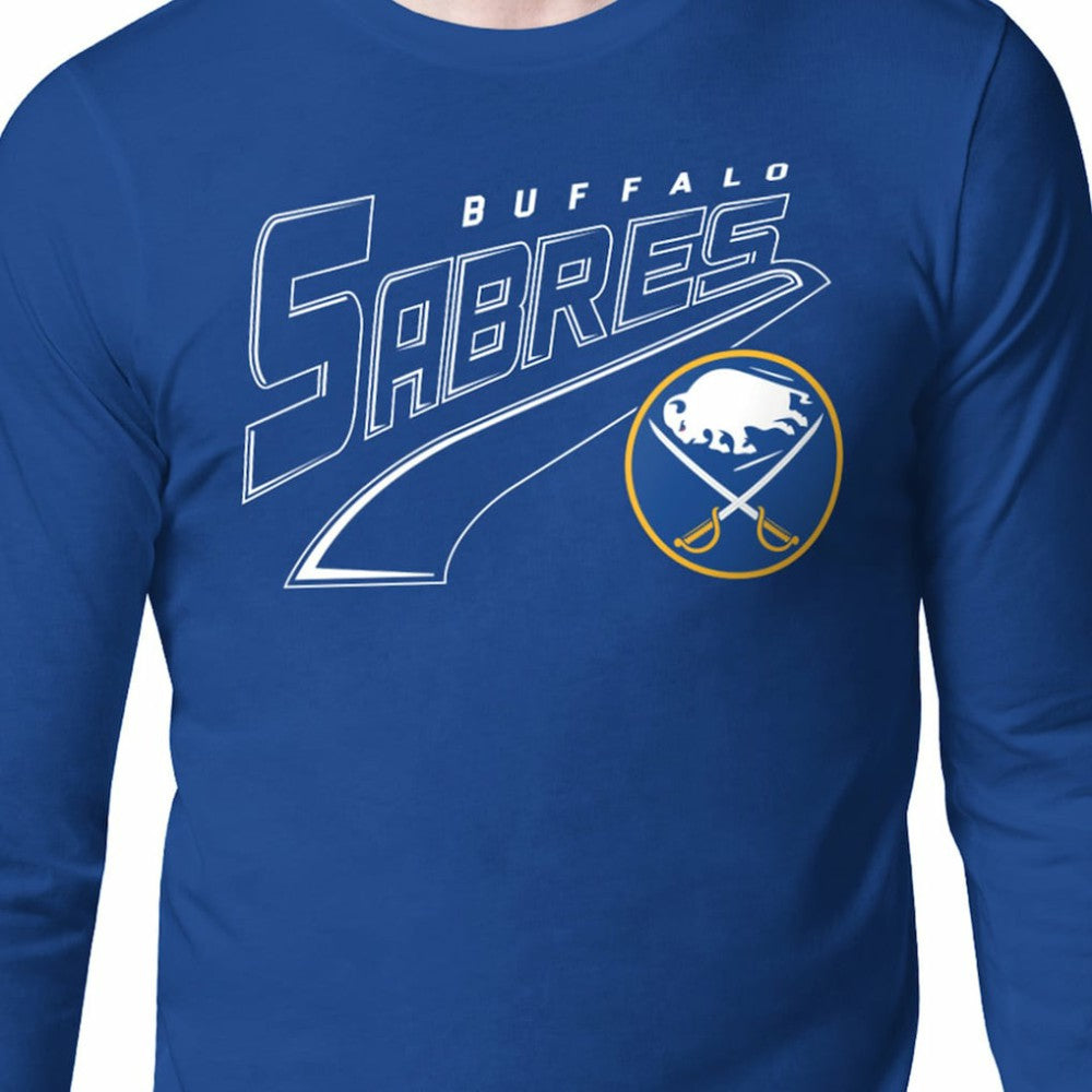 Buffalo Sabres Starter Modern Tailsweep Long Sleeve T-Shirt - Royal - NHL