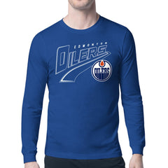 Edmonton Oilers Starter Modern Tailsweep Long Sleeve T-Shirt - Royal - NHL