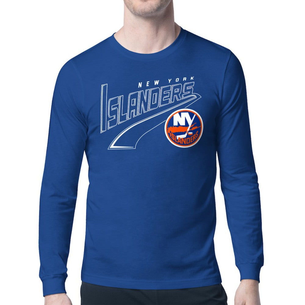 New York Islanders Starter Modern Tailsweep Long Sleeve T-Shirt - Royal - NHL