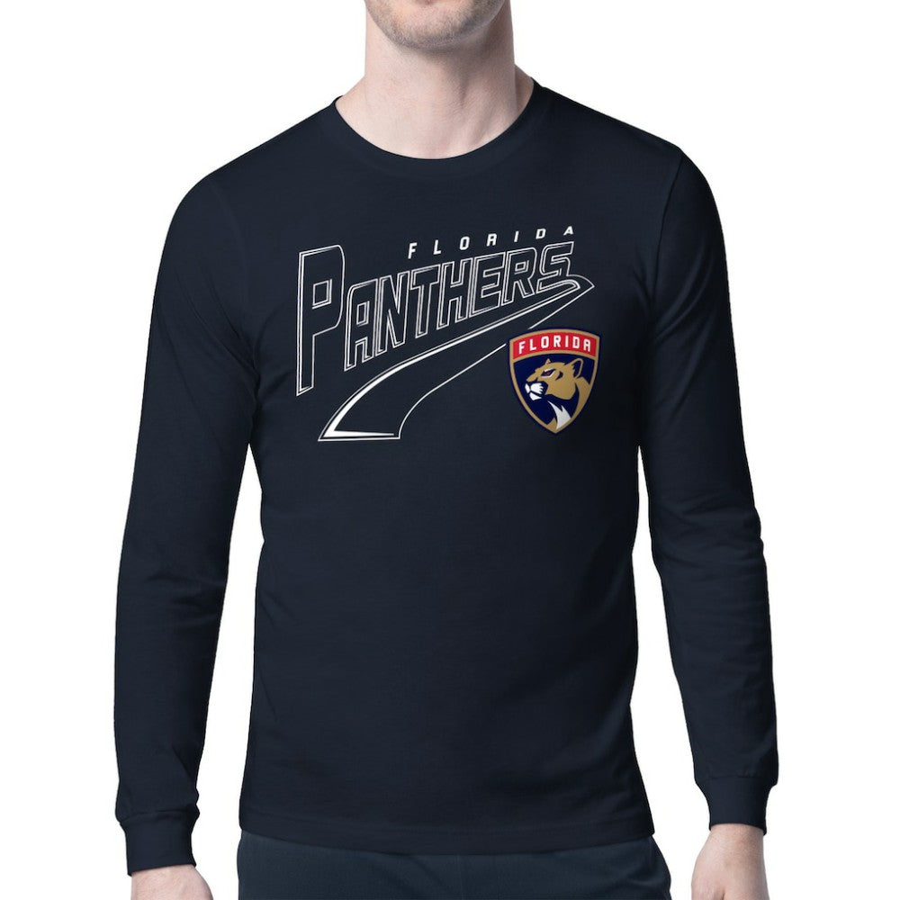 Florida Panthers Starter Modern Tailsweep Long Sleeve T-Shirt - Navy - NHL