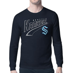 Seattle Kraken Starter Modern Tailsweep Long Sleeve T-Shirt - Deep Sea Blue - NHL
