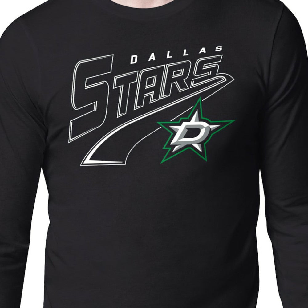 Dallas Stars Starter Modern Tailsweep Long Sleeve T-Shirt - Black - NHL